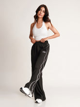 Black Wide Leg Track Pants