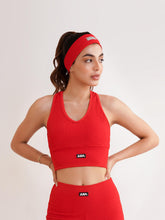 Cherry Rib Sports Crop