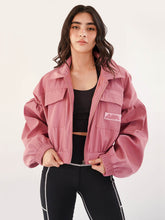 Metallic Rose Bomber Jacket