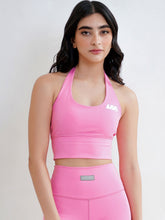 Paradise Pink Seamless Halter Neck Sports Bra