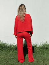 Cherry Red Terry Set