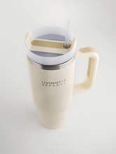 Cream Steel Tumbler