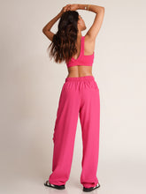 Hot Pink Straight Leg Track Pants