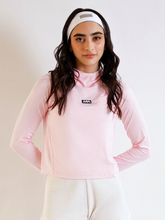 Pastel Pink Hooded Pace Top