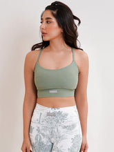 Sage Scooped Bandeau Bra