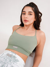 Sage Scooped Bandeau Bra