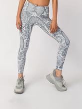 White Snake Skin Leggings