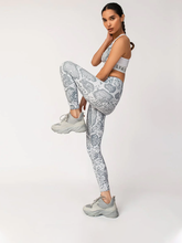White Snake Skin Leggings