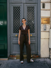 Coffee Bean Wrap Top