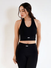 Black Rib Sports Crop