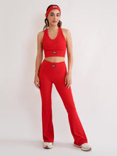 Cherry Rib Sports Crop